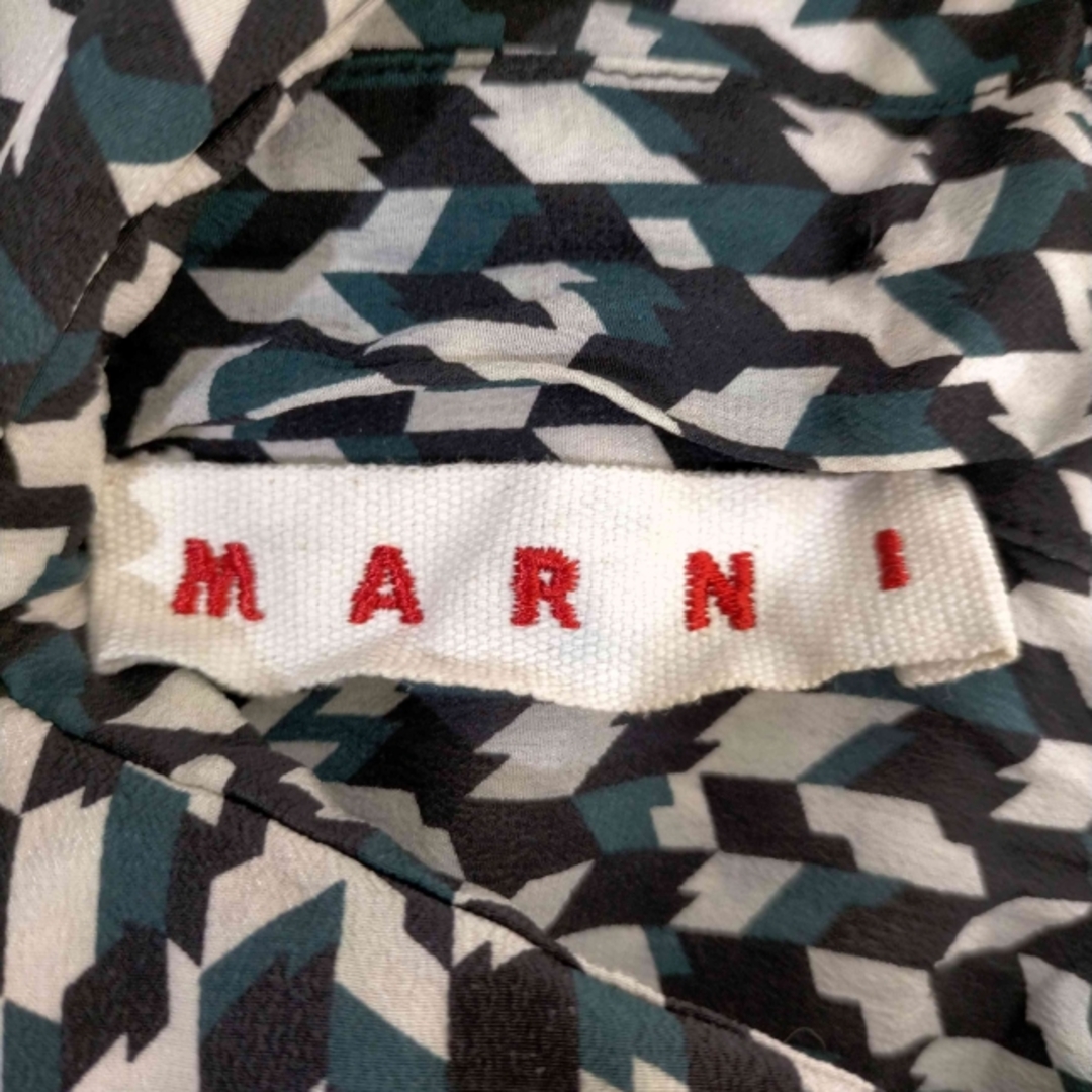 Marni(マルニ)のMARNI(マルニ) シルク フロントフリルブラウス レディース トップス レディースのトップス(シャツ/ブラウス(半袖/袖なし))の商品写真