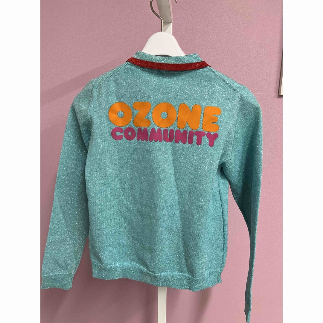 HYSTERIC GLAMOUR(ヒステリックグラマー)のOZONE COMMUNITY オゾンコミュニティ　ラメ入りジップアップトップス レディースのトップス(トレーナー/スウェット)の商品写真