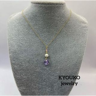 スワロフスキー　swarovski  コットンパール　ネックレス(ネックレス)