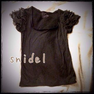 スナイデル(SNIDEL)の☆snidelの袖フリルTシャツ☆(Tシャツ(半袖/袖なし))