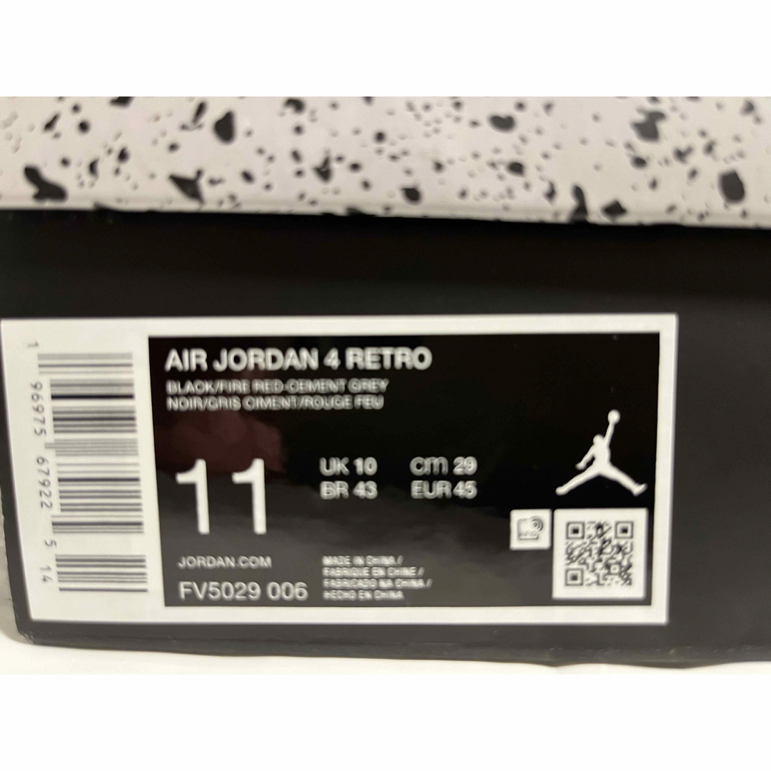 NIKE(ナイキ)のNike Air Jordan 4 Bred Reimagined 29cm メンズの靴/シューズ(スニーカー)の商品写真