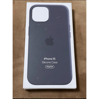 Apple - 【美品】純正 iPhone 15 シリコンケース・ブラック