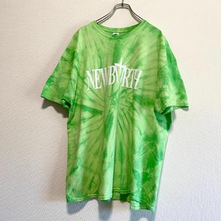 ヴィンテージ(VINTAGE)のアメリカ古着　タイダイ　半袖　Ｔシャツ　2XL ビッグサイズ　J899(Tシャツ/カットソー(半袖/袖なし))