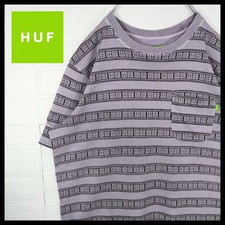 ハフ(HUF)の【HUF】総柄　ジャガード織り　ボーダーポケット　Tシャツ(Tシャツ/カットソー(半袖/袖なし))