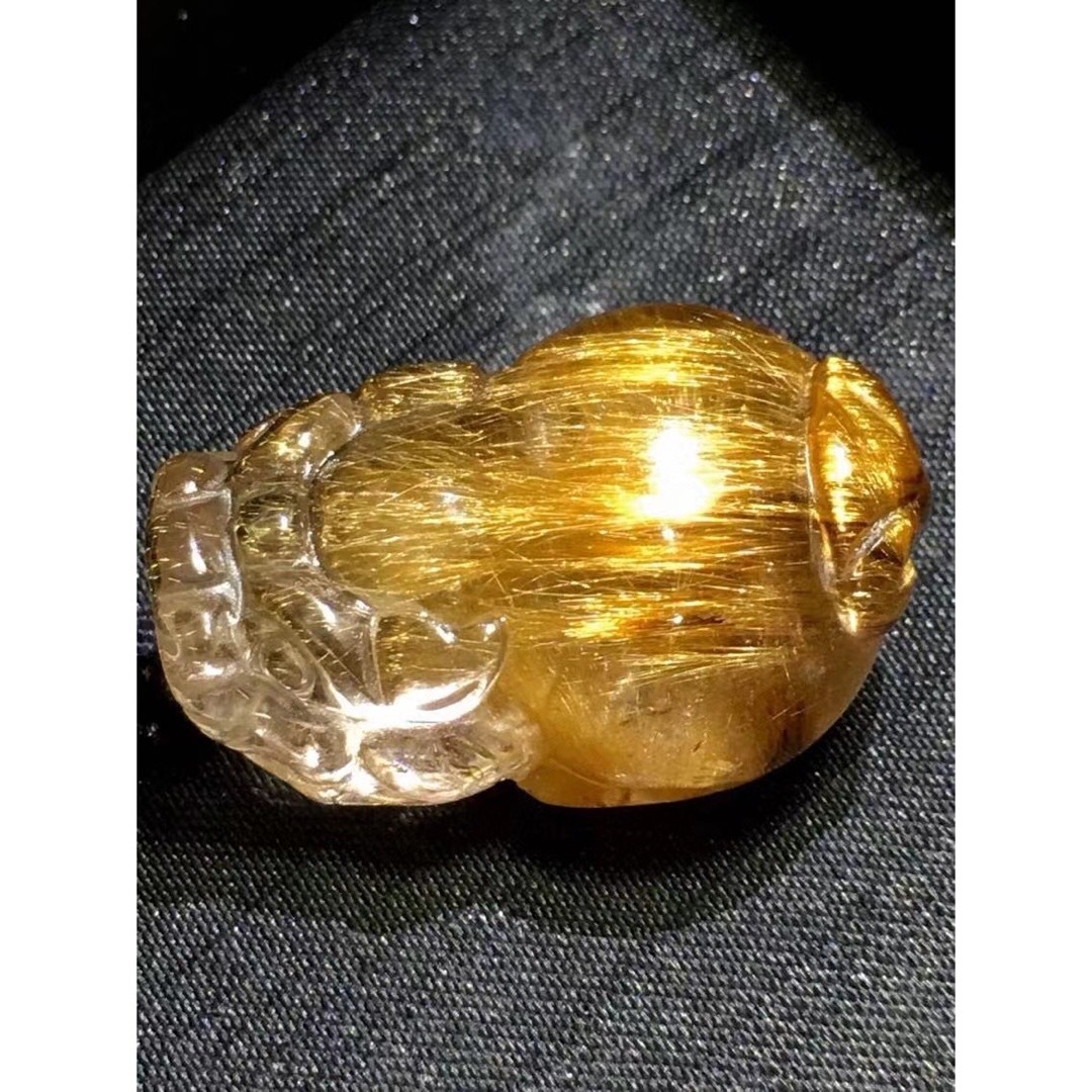 ⭐︎【天然】ゴールド ルチル クオーツ ネックレス 16g ⭐︎【天然】ゴールド ルチル クオーツ ネックレス 16g