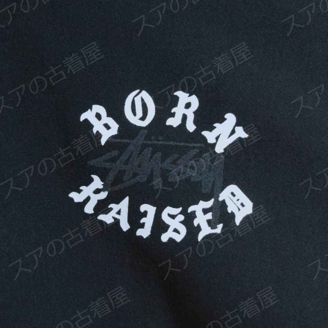 STUSSY(ステューシー)の《ステューシー& BORN X RAISED》正規・新品タグ　黒XL　フルジップ メンズのトップス(パーカー)の商品写真