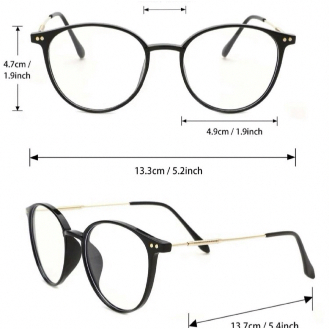老眼鏡  累進多焦点  遠近両用  ブルーライトカット+1.0ブラウン  メガネ レディースのファッション小物(サングラス/メガネ)の商品写真