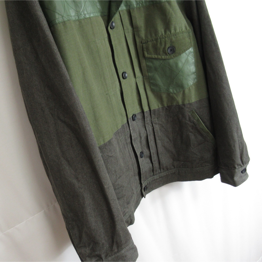 BLACK SCALE デザイン デニム ジャケット グレー ジーンズ ブルゾン メンズのジャケット/アウター(Gジャン/デニムジャケット)の商品写真