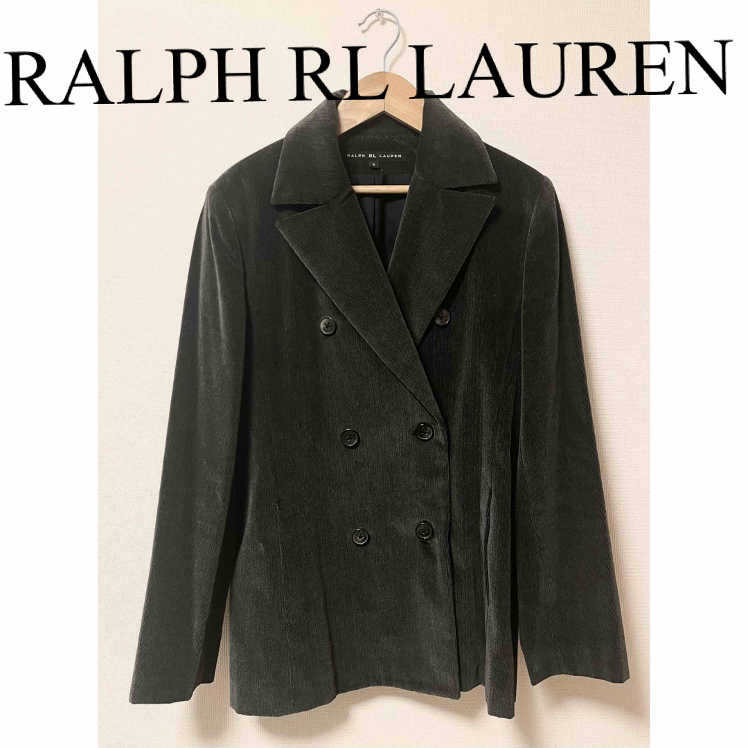 Ralph Lauren(ラルフローレン)の【RALPH RL LAUREN】ヴィンテージブラックロングジャケット レディースのジャケット/アウター(テーラードジャケット)の商品写真