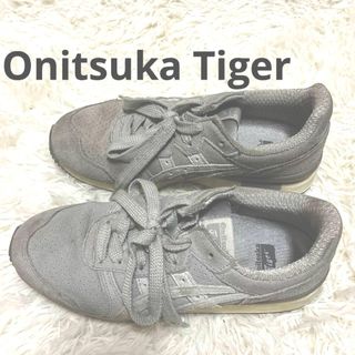 オニツカタイガー(Onitsuka Tiger)のOnitsuka TigerローカットスニーカーGRYスウェード　23.5cm(スニーカー)