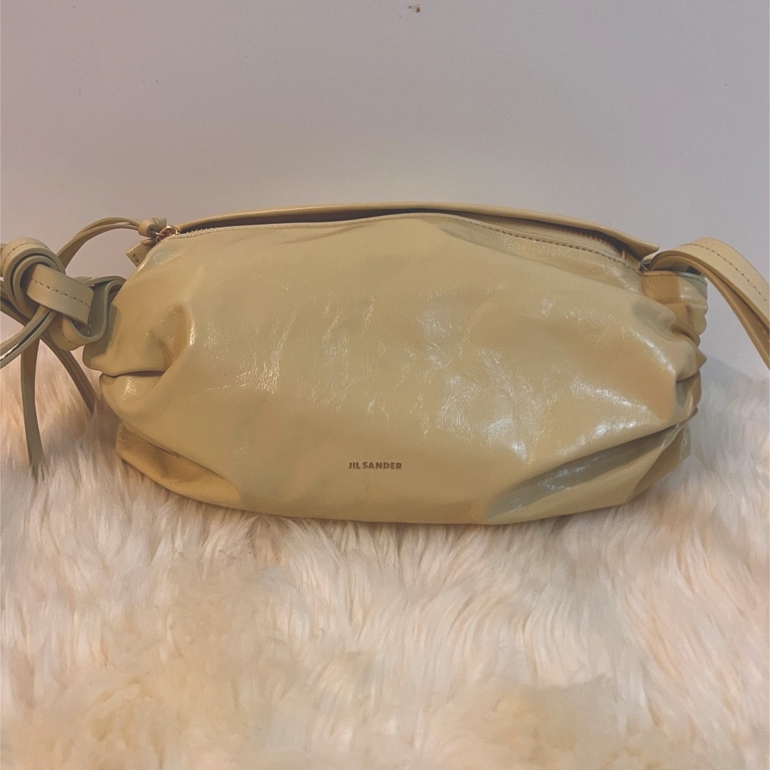 Jil Sander(ジルサンダー)のジルサンダークッションボディーバッグ　1度使用USED美品　イエロー系 レディースのバッグ(ショルダーバッグ)の商品写真