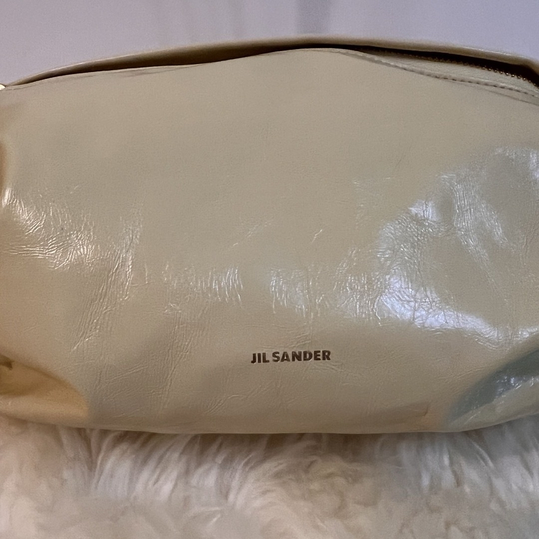 Jil Sander(ジルサンダー)のジルサンダークッションボディーバッグ　1度使用USED美品　イエロー系 レディースのバッグ(ショルダーバッグ)の商品写真