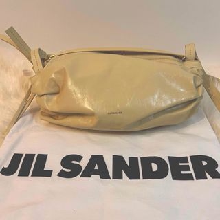 ジルサンダー(Jil Sander)のジルサンダークッションボディーバッグ　1度使用USED美品　イエロー系(ショルダーバッグ)