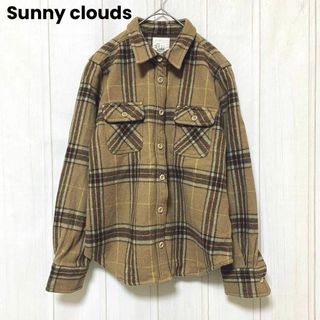 サニークラウズ(Sunny clouds（FELISSIMO）)のst602 サニークラウズ 長袖チェックシャツ ベージュブラウン(シャツ/ブラウス(長袖/七分))