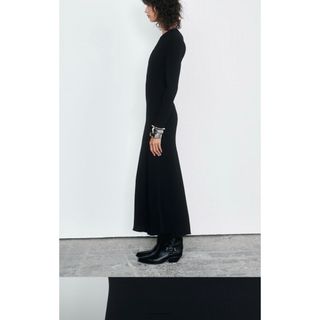 ザラ(ZARA)のZARA ザラ　ブラック　ドレス　ワンピース　ロング(ロングワンピース/マキシワンピース)