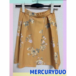 マーキュリーデュオ(MERCURYDUO)のMERCURYDUO マーキュリーデュオ ラップ風花柄スカート(ひざ丈スカート)