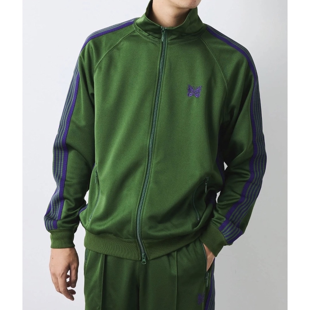 Needles(ニードルス)のNEEDLES TRACK Jacket Poly Smooth グリーン メンズのトップス(ジャージ)の商品写真