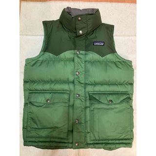 パタゴニア(patagonia)の★美品★パタゴニア ダウンベスト グリーン/XS(ダウンベスト)