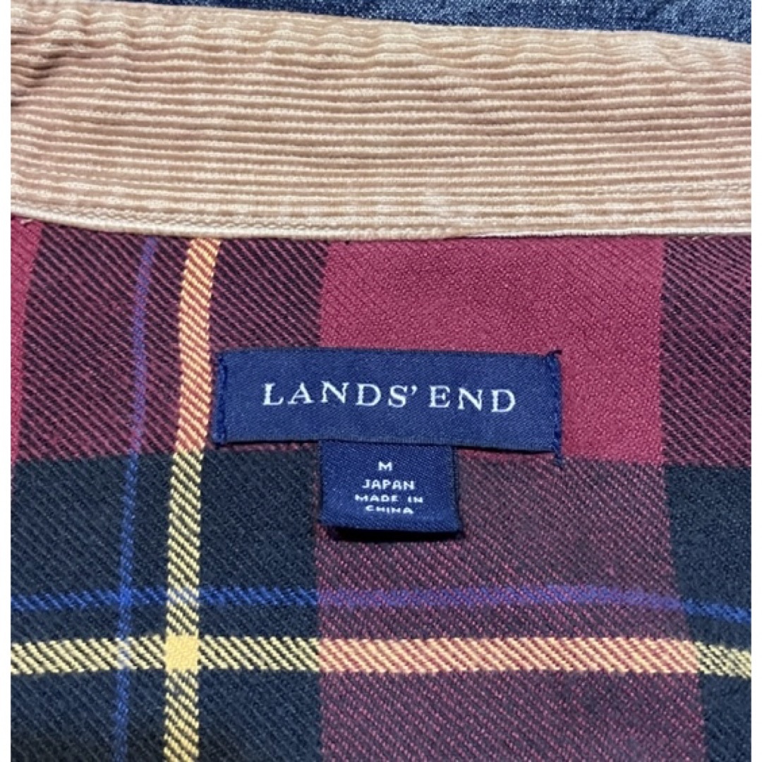 LANDS’END(ランズエンド)のビンテージLANDS'END ランズエンド 裏地付 デニムシャツジャケット M メンズのジャケット/アウター(Gジャン/デニムジャケット)の商品写真