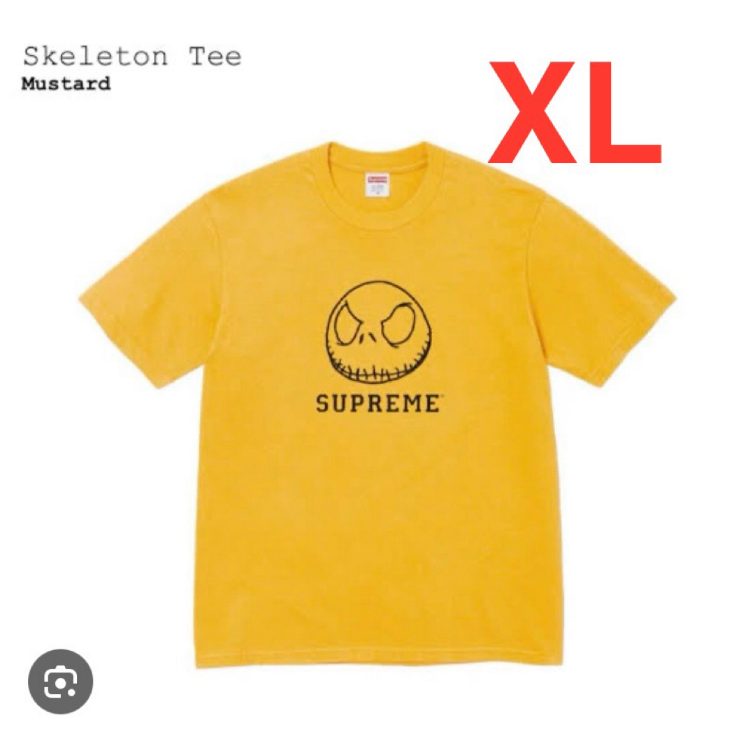 Supreme(シュプリーム)のSupreme Skeleton Tee マスタード XLサイズ Tシャツ メンズのトップス(Tシャツ/カットソー(半袖/袖なし))の商品写真