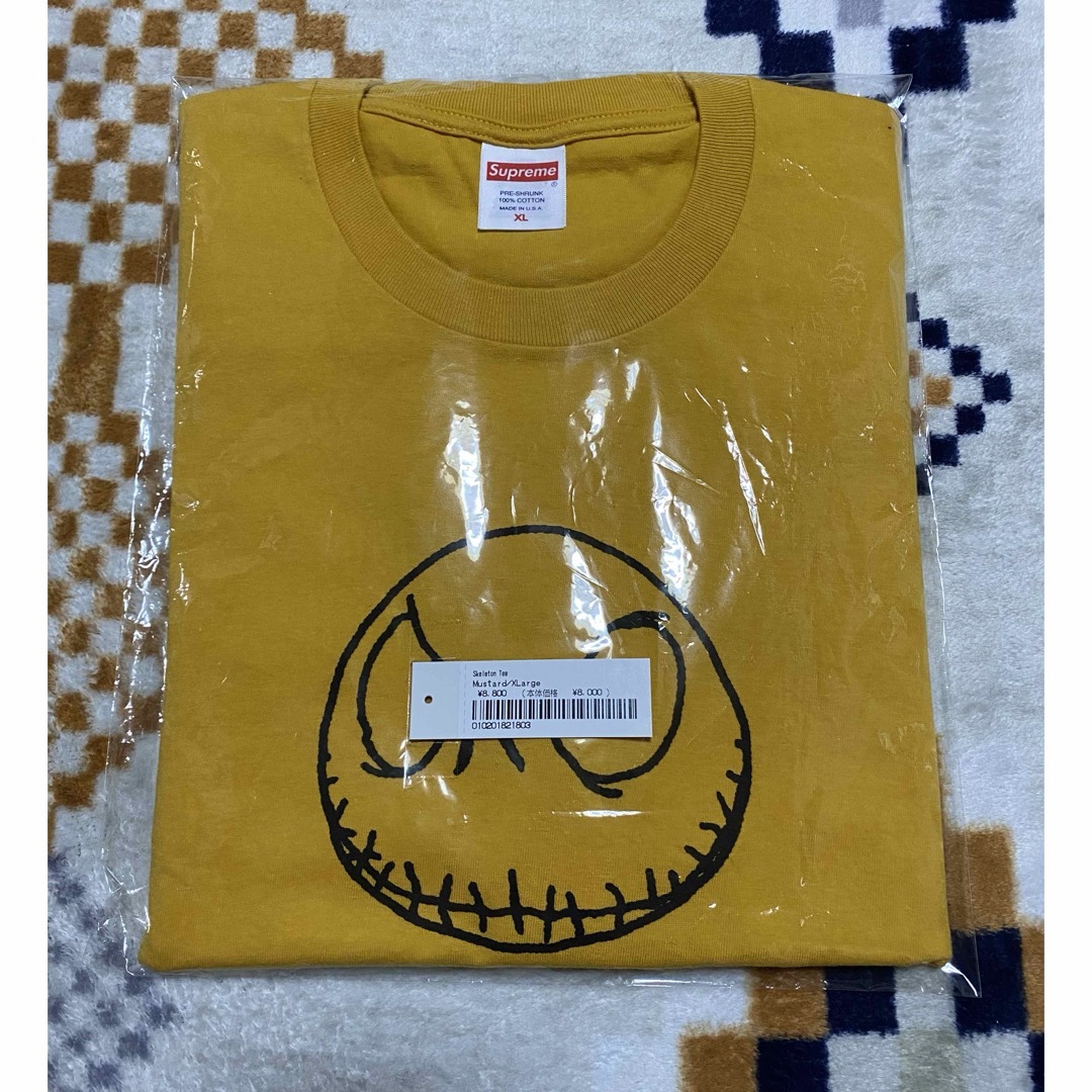 Supreme(シュプリーム)のSupreme Skeleton Tee マスタード XLサイズ Tシャツ メンズのトップス(Tシャツ/カットソー(半袖/袖なし))の商品写真