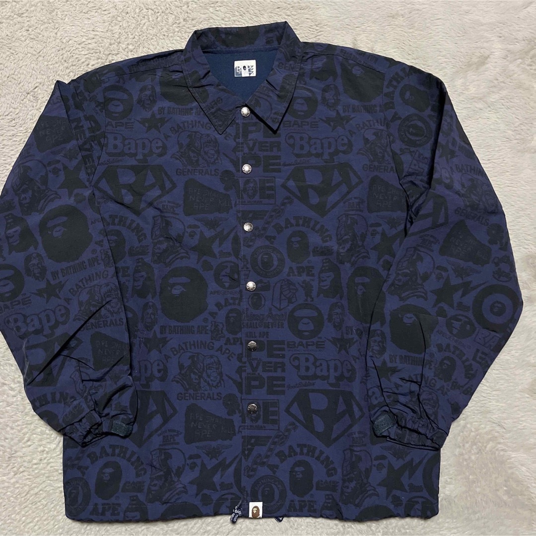 アベイシングエイプ Bape Sta ナイロン コーチジャケット - ナイロン アベイシングエイプ Bape Sta ナイロン コーチジャケット - ナイロン