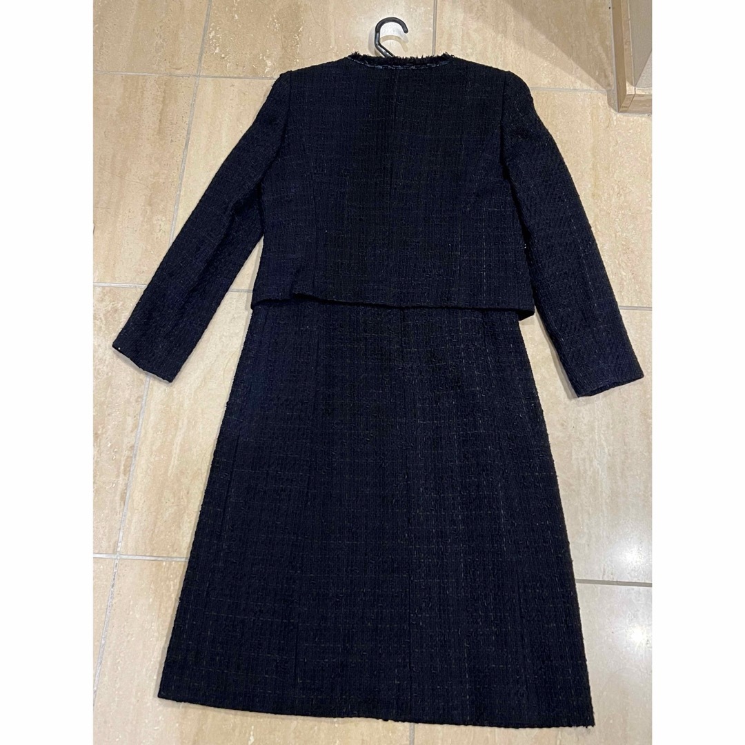 ANAYI(アナイ)のANAYI ネイビーツイードセットアップ　36 レディースのフォーマル/ドレス(スーツ)の商品写真