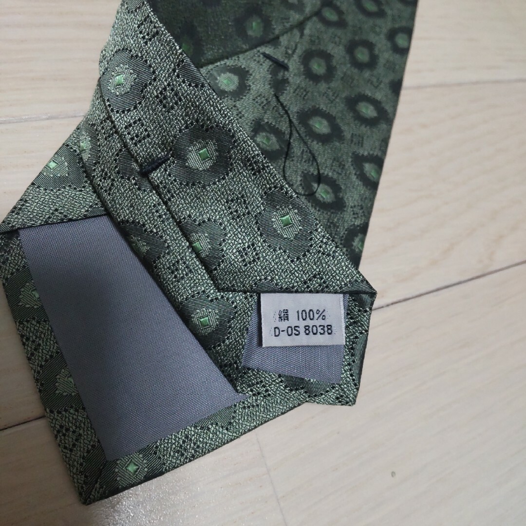 Kansai Yamamoto(カンサイヤマモト)のカンサイヤマモト ミント グリーン 小紋柄 シルク 入学式 ネクタイん メンズのファッション小物(ネクタイ)の商品写真