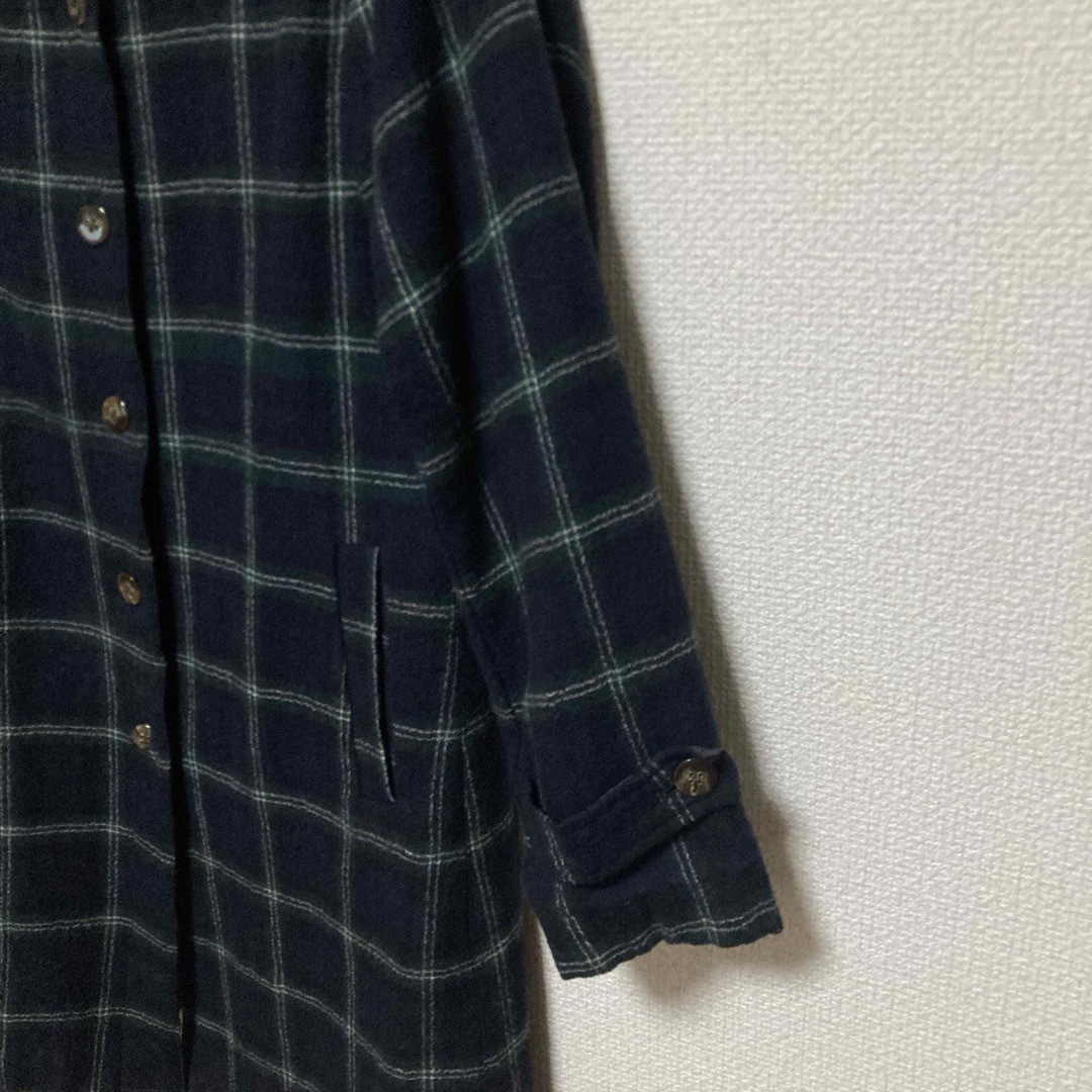 タータンチェックコート レディースのジャケット/アウター(チェスターコート)の商品写真