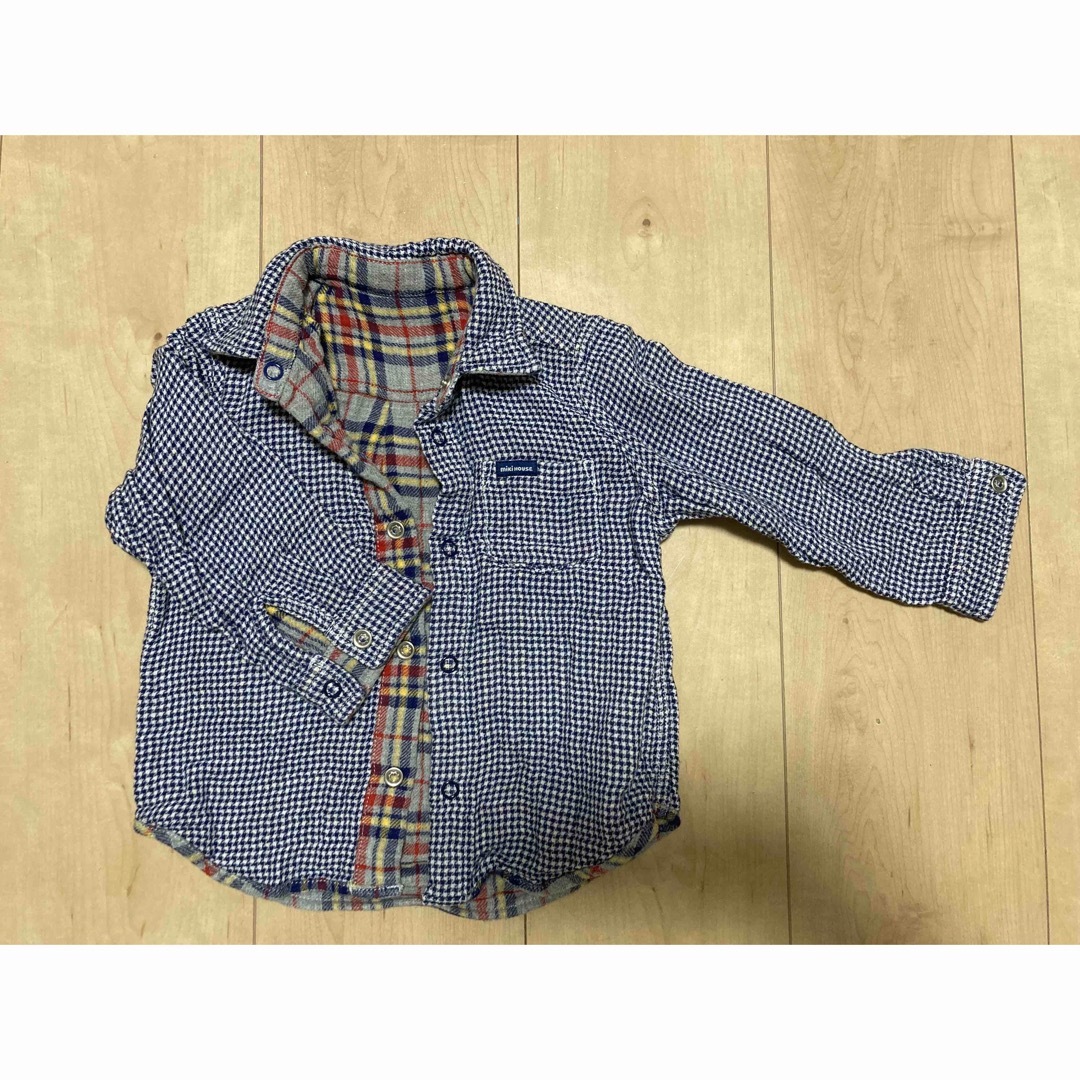 mikihouse(ミキハウス)のミキハウス　長袖シャツ　90cm キッズ/ベビー/マタニティのキッズ服男の子用(90cm~)(Tシャツ/カットソー)の商品写真