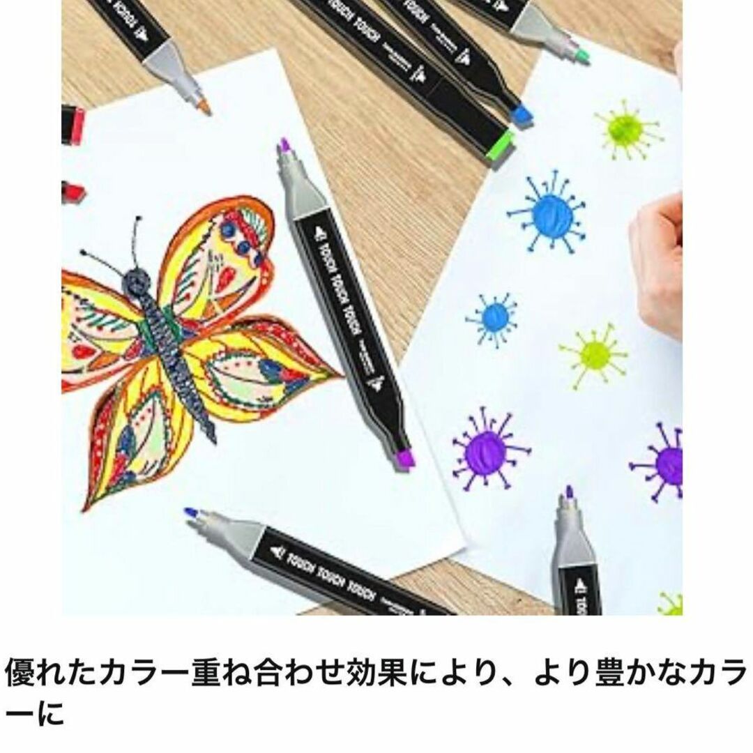 【新品】 イラストマーカー 80色 ケース付き お絵描き イラスト エンタメ/ホビーのアート用品(カラーペン/コピック)の商品写真