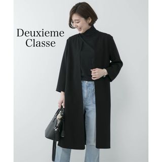 ドゥーズィエムクラス(DEUXIEME CLASSE)の新品｜ドゥーズィエムクラス トリアセジョーゼットコート 薄手 冠婚葬祭 黒(ロングコート)