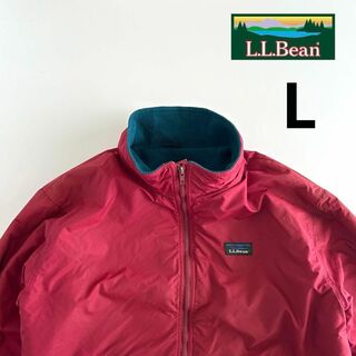 エルエルビーン(L.L.Bean)のL.L.Bean エルエルビーン ウォームアップジャケット L フリース ワイン(ナイロンジャケット)