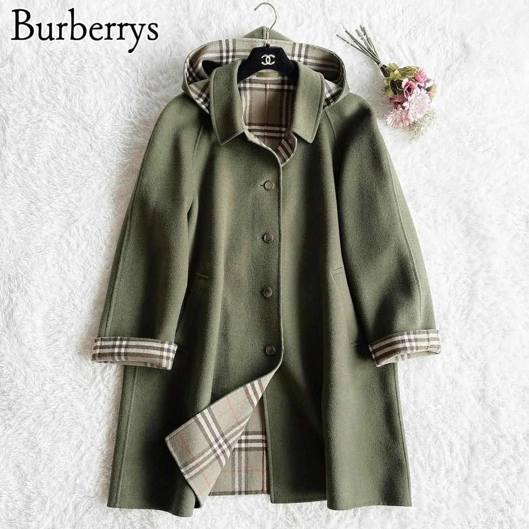 BURBERRY - 大きいサイズ◇Burberrys◇カシミヤ混 ダブルフェイス