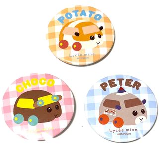 【PUI PUI モルカー】缶バッジ3Pセット 新品(バッジ/ピンバッジ)