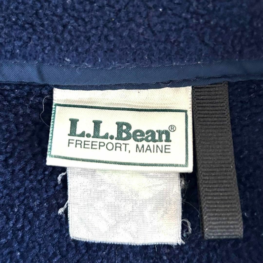 L.L.Bean(エルエルビーン)のL.L.Bean エルエルビーン フリース ハーフジップ M ネイビー 紺 メンズのトップス(スウェット)の商品写真