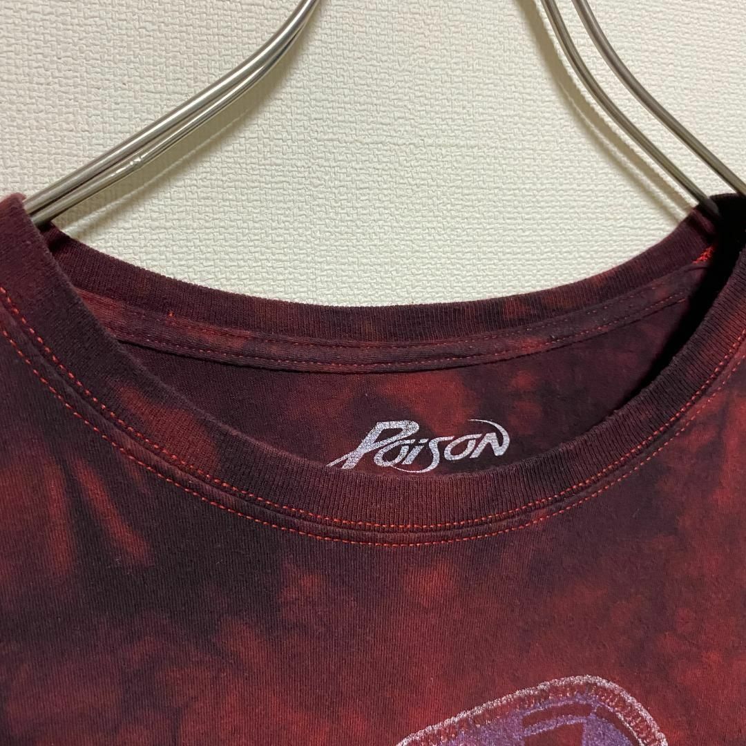 MUSIC TEE(ミュージックティー)のアメリカ古着　POISON ポイズン　バンT　バンド　半袖　タイダイ　スカル メンズのトップス(Tシャツ/カットソー(半袖/袖なし))の商品写真