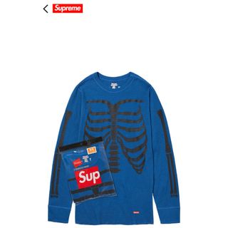 シュプリーム(Supreme)の最安値supreme®︎henes ®︎ bones  thermal crew(Tシャツ/カットソー(七分/長袖))