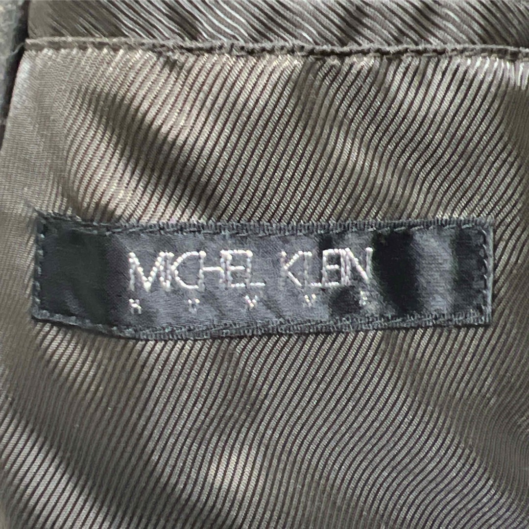 MICHEL KLEIN(ミッシェルクラン)のMICHEL KLEINミッシェルクラン✨コートチェスターコートMダークブラウン メンズのジャケット/アウター(チェスターコート)の商品写真