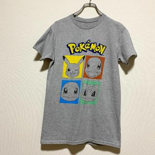 ポケモン(ポケモン)のアメリカ古着　ポケモン　POKEMON　半袖　Tシャツ　ピカチュウ　御三家(Tシャツ/カットソー(半袖/袖なし))