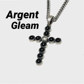 アージェントグリーム(Argent Gleam)のArgent Gleamアージェントグリーム/BKオニキスクロス925ネックレス(ネックレス)