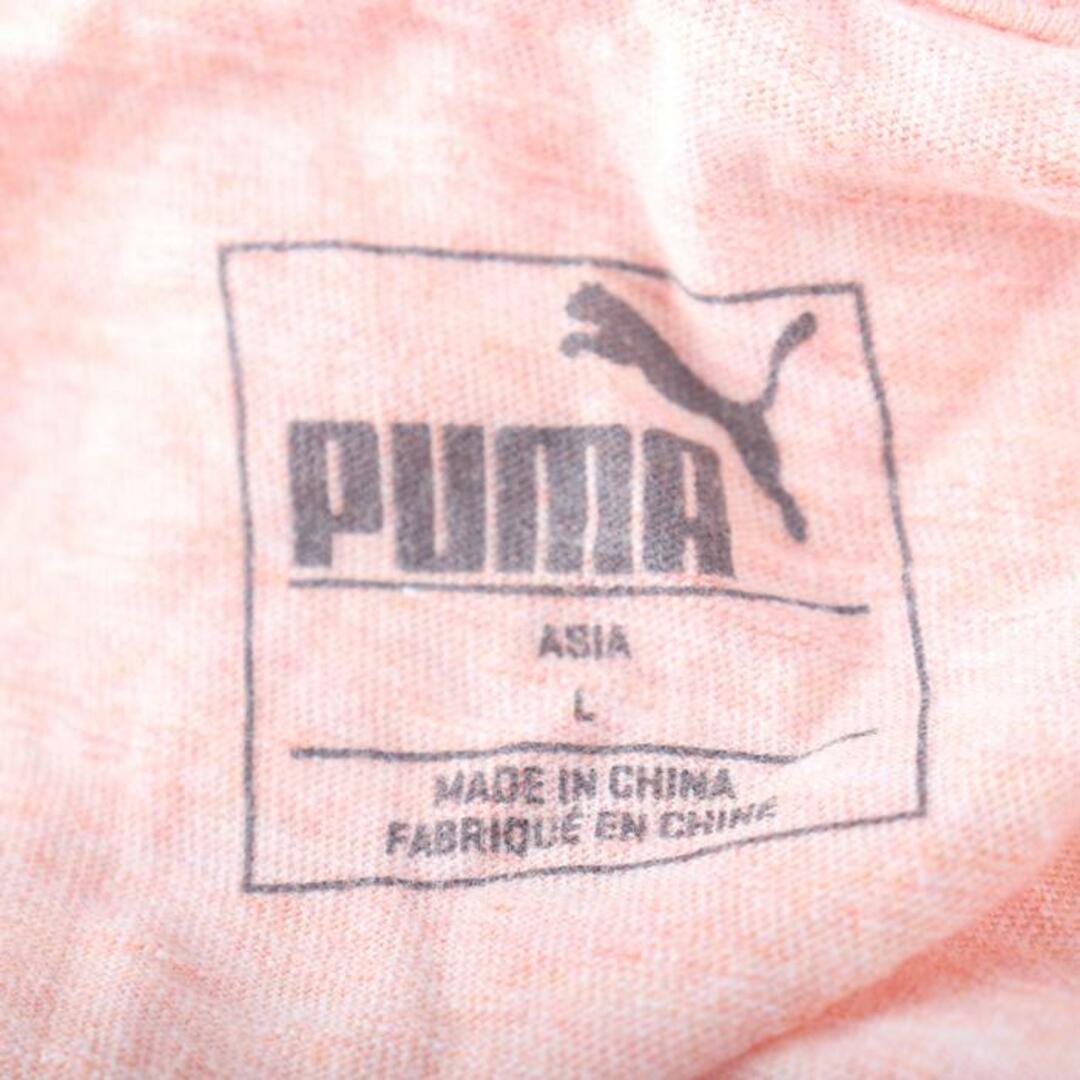 PUMA(プーマ)のプーマ 半袖Tシャツ キーネック 衿付き スポーツウエア レディース Lサイズ オレンジ PUMA レディースのトップス(Tシャツ(半袖/袖なし))の商品写真