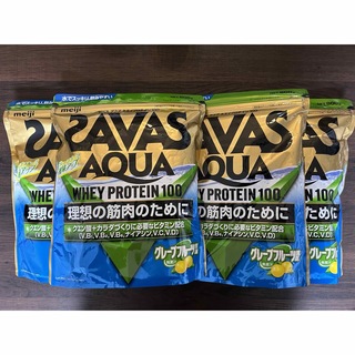 ザバス(SAVAS)のSAVAS アクアホエイプロテイン グレープフルーツ風味 800g  4袋セット(プロテイン)
