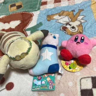 ポケモン ピカチュウ  ミュウ 星のカービィ ぬいぐるみ三点 セット売り (ぬいぐるみ)