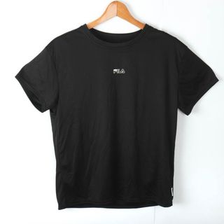 フィラ(FILA)のフィラ 半袖Tシャツ ロゴT スポーツウエア　 レディース Mサイズ ブラック FILA(Tシャツ(半袖/袖なし))