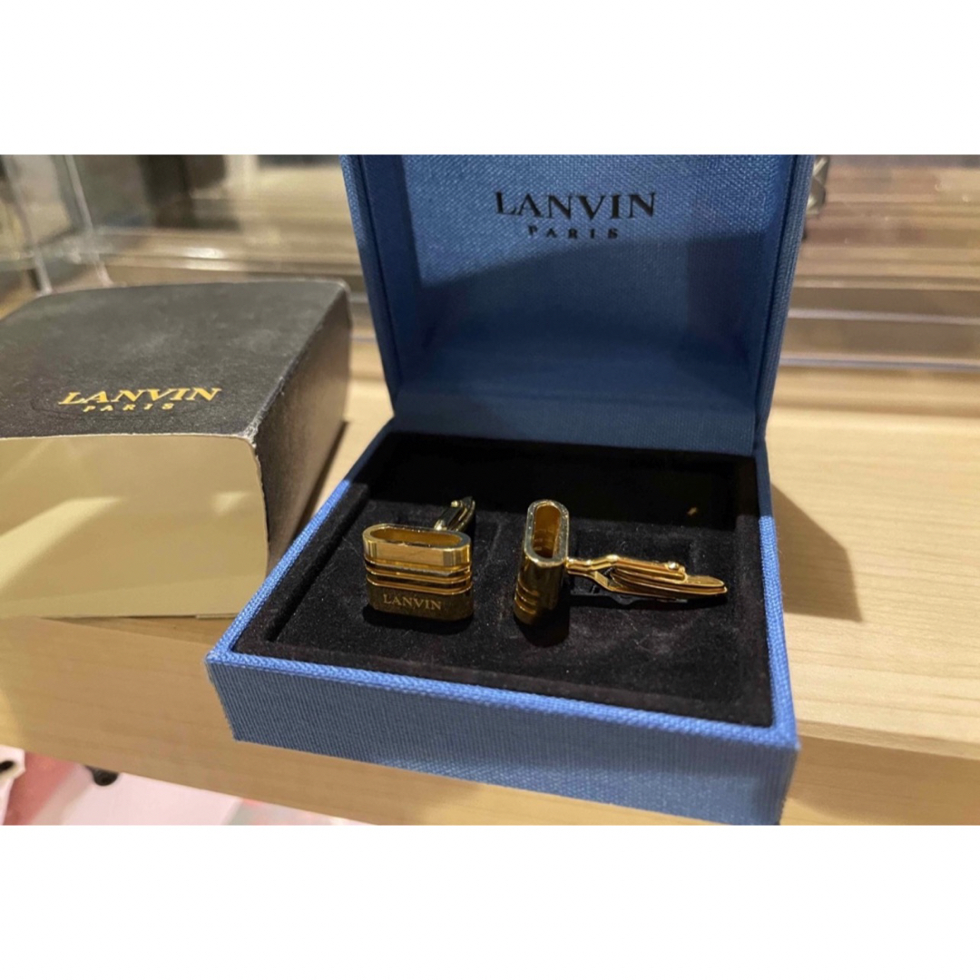 LANVIN(ランバン)の正規品 ランバン カフス  カフリンクス 綺麗です  複数購入おまけします♪ メンズのファッション小物(カフリンクス)の商品写真