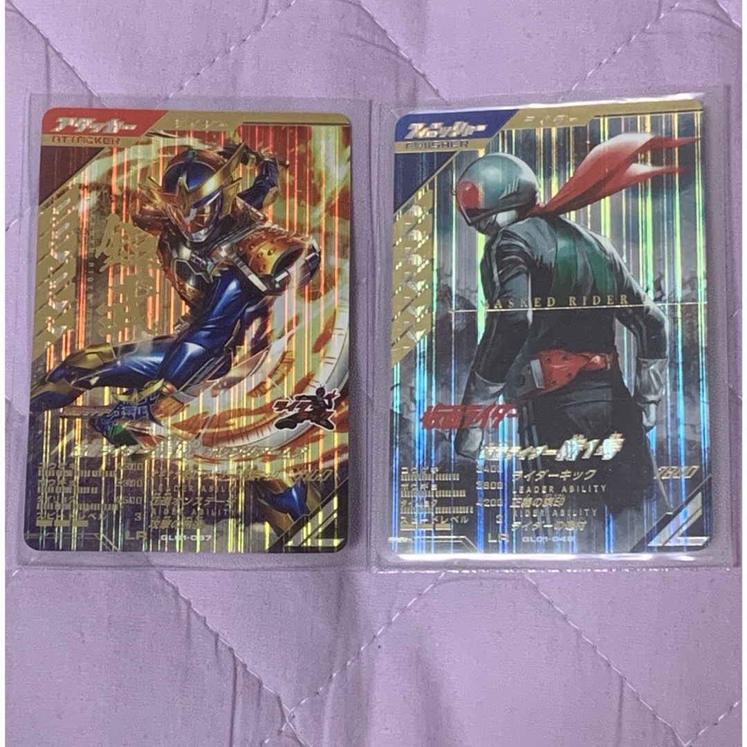 BANDAI(バンダイ)のガンバレジェンズ LR 仮面ライダー鎧武 仮面ライダー新1号 エンタメ/ホビーのトレーディングカード(シングルカード)の商品写真