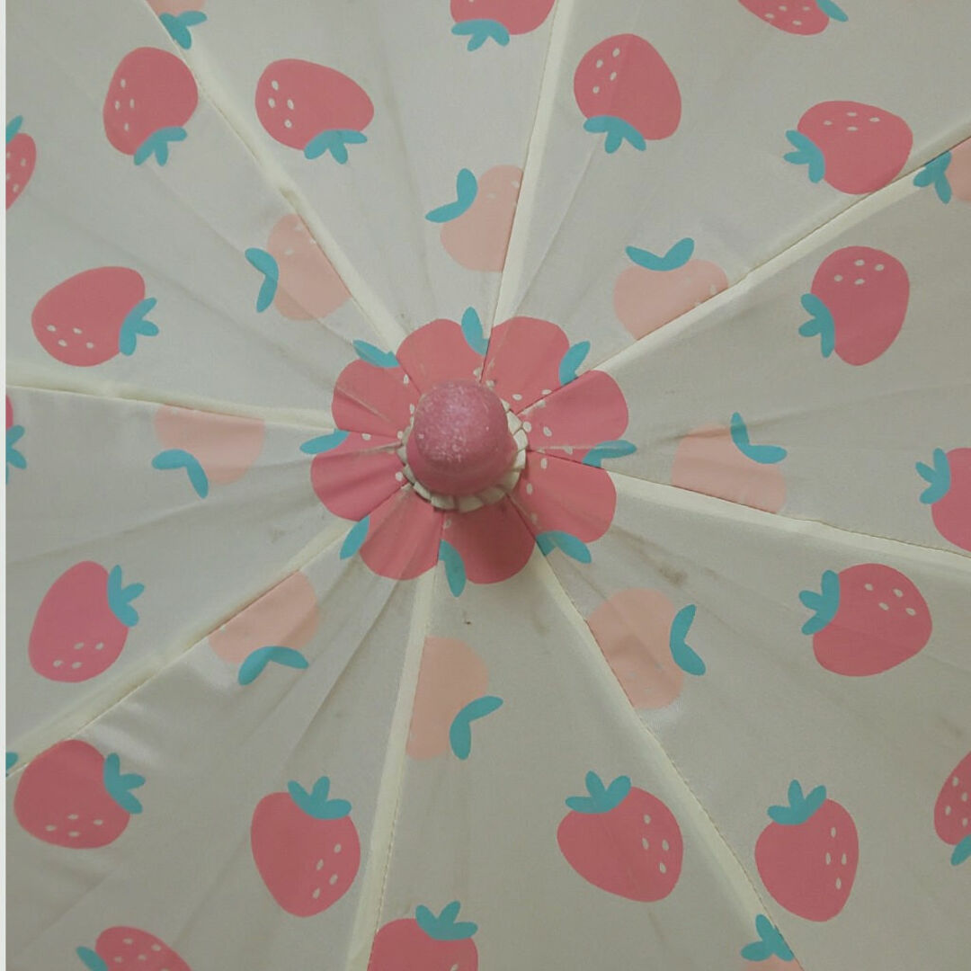 アカチャンホンポ(アカチャンホンポ)の乳児 幼児 傘 いちご ストロベリー キッズ/ベビー/マタニティの外出/移動用品(その他)の商品写真