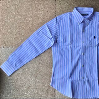 ラルフローレン(Ralph Lauren)の美品モデット【Ralph LaurenストライプB.D.シャツ】桃色x水色☆(シャツ/ブラウス(長袖/七分))