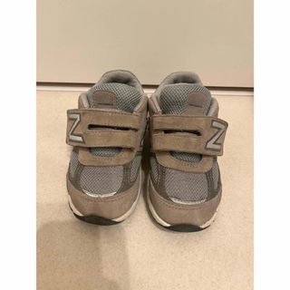 ニューバランス(New Balance)のニューバランス990v5 グレー　16センチ　キッズ(スニーカー)